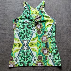 Prana Sabin racerback tank in Waterfall Malibu S